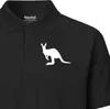 Huuraa Herren Polo Shirt Kangaroo Silhouette L Black Bio Produktbild-Vorschau 2