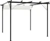 vidaXL Pergola mit Versenkbarem Dach Cremeweiß 3x3 m Stahl Produktbild-Vorschau 1