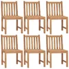 Gartenstühle 6 Stk. mit Kissen Massivholz Teak Produktbild-Vorschau 2