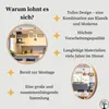 Marketing image with text and product images highlighting features of a mirror. Anteprima dell’immagine prodotto