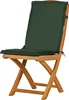 Polsterauflage Gartenstuhl Auflage grün, Klappstuhl Auflage Produktbild-Vorschau 1