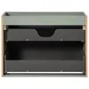 A front view of a cabinet with two drawers, against a white background. Produktbild-Vorschau