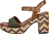 MARCO TOZZI Damen Sandalette hoher Schuh Riemchen Korkoptik Produktbild-Vorschau 7