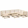 vidaXL 8-tlg. Garten-Sofagarnitur Massivholz Kiefer Produktbild-Vorschau 1