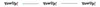 The image displays the text "YowUp!" repeated three times, separated by horizontal lines. Produktbild-Vorschau