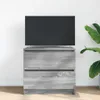 vidaXL TV-Schrank Grau Sonoma 60x35x54 cm Holzwerkstoff Produktbild-Vorschau 3