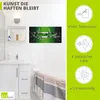 ARTland Wandbild, selbstklebend Silber abstrakt auf Grün Produktbild-Vorschau 2