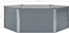 vidaXL Lit surélevé 129 x 129 x 46 cm Acier galvanisé Gris Voir les images du produit 6