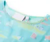 Kinderkleid Hellblau Gr. 104 mit Flügelärmeln und Produktbild-Vorschau 3