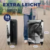 MuchoWow® Koffer Handgepäck Trolley Rollkoffer Kleine Produktbild-Vorschau 5