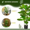 HOMCOM Künstlicher Baum 95 cm Kunstpflanze mit 33 Blättern, Produktbild-Vorschau 4