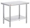 Table de travail en acier inoxydable 900 x 600 x 70 mm Voir les images du produit 1