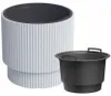 Blumentopf für draußen mit Einsatz weiß MILLY DBMIN300-S449 Produktbild-Vorschau 7