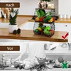 2er Set Obst- & Gemüsekörbe mit Holzdeckel | Stapelbar & Produktbild-Vorschau 4