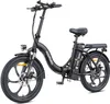 A black electric bicycle is shown against a white background. Anteprima dell’immagine prodotto