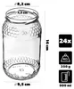 KADAX Sklenice na zavařování 900 ml TO82, Velké sklenice s Náhled obrázku produktu 3