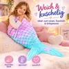 Meerjungfrauen-Decke für Kinder 160 × 70 cm – weiche Produktbild-Vorschau 2