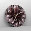 Wanduhr - Rund - Glasuhr - Blumenstrauß Künstlerisch Blume Produktbild-Vorschau 4