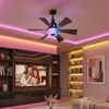 52CM LED Deckenventilator mit Beleuchtung E27 RGB Musik Produktbild-Vorschau 4