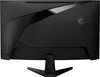 The back of a black MSI gaming monitor on a black background. Podgląd zdjęcia produktu