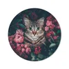 MuchoWow® Mauspad Mousepad Katze - Blumen - Tiere - Produktbild-Vorschau 1