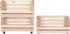 STOLMAK Obstkiste aus Holz mit Rollen – 3 Etagen – 57x79x30 Produktbild-Vorschau 3