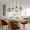 Hängelampe, 4 Flammig, Rauchglas, schwarz, L 99,5 cm Produktbild-Vorschau 4