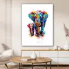 MuchoWow® - Leinwandbilder - Elefanten - Tiere - Farbe - Produktbild-Vorschau 6