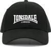 Lonsdale Kappe Schwarz mit Logo, gebogenem Schirm, Produktbild-Vorschau 2