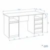 KOMTO Schreibtisch mit Schubladen - Oslo 145 x 65 x 76 cm Produktbild-Vorschau 4