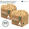 HORECA CANDLES Accendifuoco in trucioli di legno, 200 pezzi Anteprima dell’immagine prodotto 1