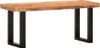 vidaXL Sitzbank 110 cm Raues Mango-Massivholz und Stahl Produktbild-Vorschau 7