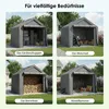 Zeltgarage Fahrrad Gerätehaus Garagenzelt Lagerzelt Mobil Produktbild-Vorschau 6