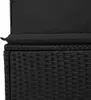 Sofa Set mit Kissen 10 pcs Schwarz Poly Rattan Produktbild-Vorschau 8