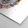 Bilder auf glas - Hund Blumen Kinder exotische - 30x30cm - Produktbild-Vorschau 5