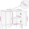 vidaXL Armoire sous lavabo brun 62 x 33 x 58 cm Bois Voir les images du produit 7