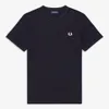 FRED PERRY RINGER T-SHIRT Blau Produktbild-Vorschau 2