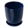 Blumentopf Blumenübertopf dunkel blau Blumenschale mit Produktbild-Vorschau 3