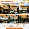 Tenda a onda khaki 2x3 m, retrattile con occhielli, Anteprima dell’immagine prodotto 3