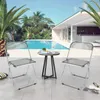 Klappstuhl 2er Set Lounge-Sessel Besuchersstuhl Produktbild-Vorschau 3