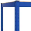 vidaXL Scaffale ad angolo con 4 ripiani in acciaio blu e Anteprima dell’immagine prodotto 9