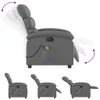 Massagesessel Grau Kunstleder 70 x 92 x 99,5 cm (B x T x H) Produktbild-Vorschau 6