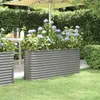 vidaXL Hochbeet Verzinkter Stahl 152x40x68 cm Grau Produktbild-Vorschau 2