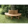 CLP Baumbank Male 206cm halbrund mit Rückenlehne | Farbe Produktbild-Vorschau 1