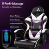 A gaming chair with massage points highlighted. Podgląd zdjęcia produktu