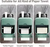 Toilettenpapier-Aufbewahrungsbox mit Schublade, bohrfreie Produktbild-Vorschau 2