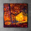 Coloray Uhr auf Leinwand 30x30 cm Wand Uhr Dekoration Produktbild-Vorschau 2