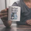 Zu cool für die Welt Pinguin mit Sonnenbrille Kaffeebecher Produktbild-Vorschau 2