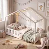 ecomi® Kinderbed 80x160 cm, huisbed met valbeveiliging en Productafbeelding-voorbeeld 12