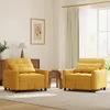 Two yellow convertible sofa beds are placed in a living room setting. Podgląd zdjęcia produktu